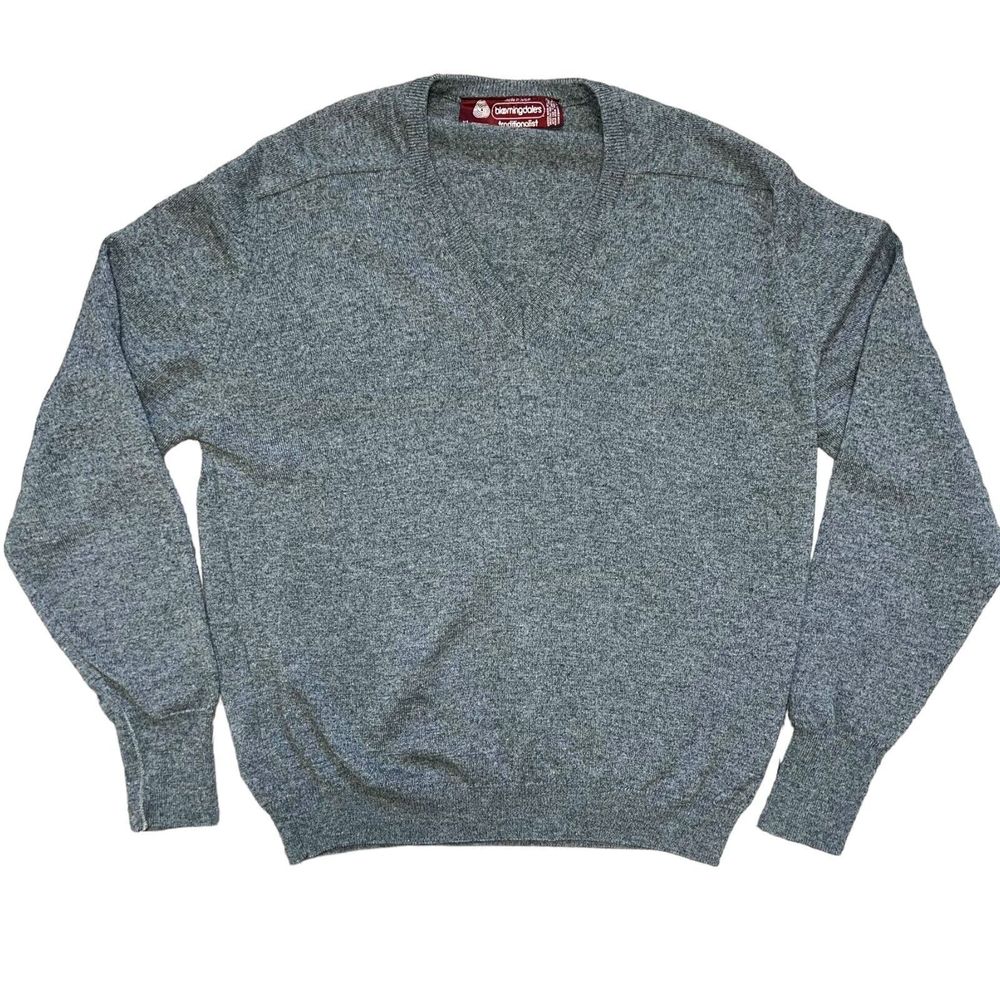 bloomingdale's traditionalist men's sweater 100% lambswool pure new wool xl